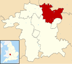 Bromsgrove UK locator map